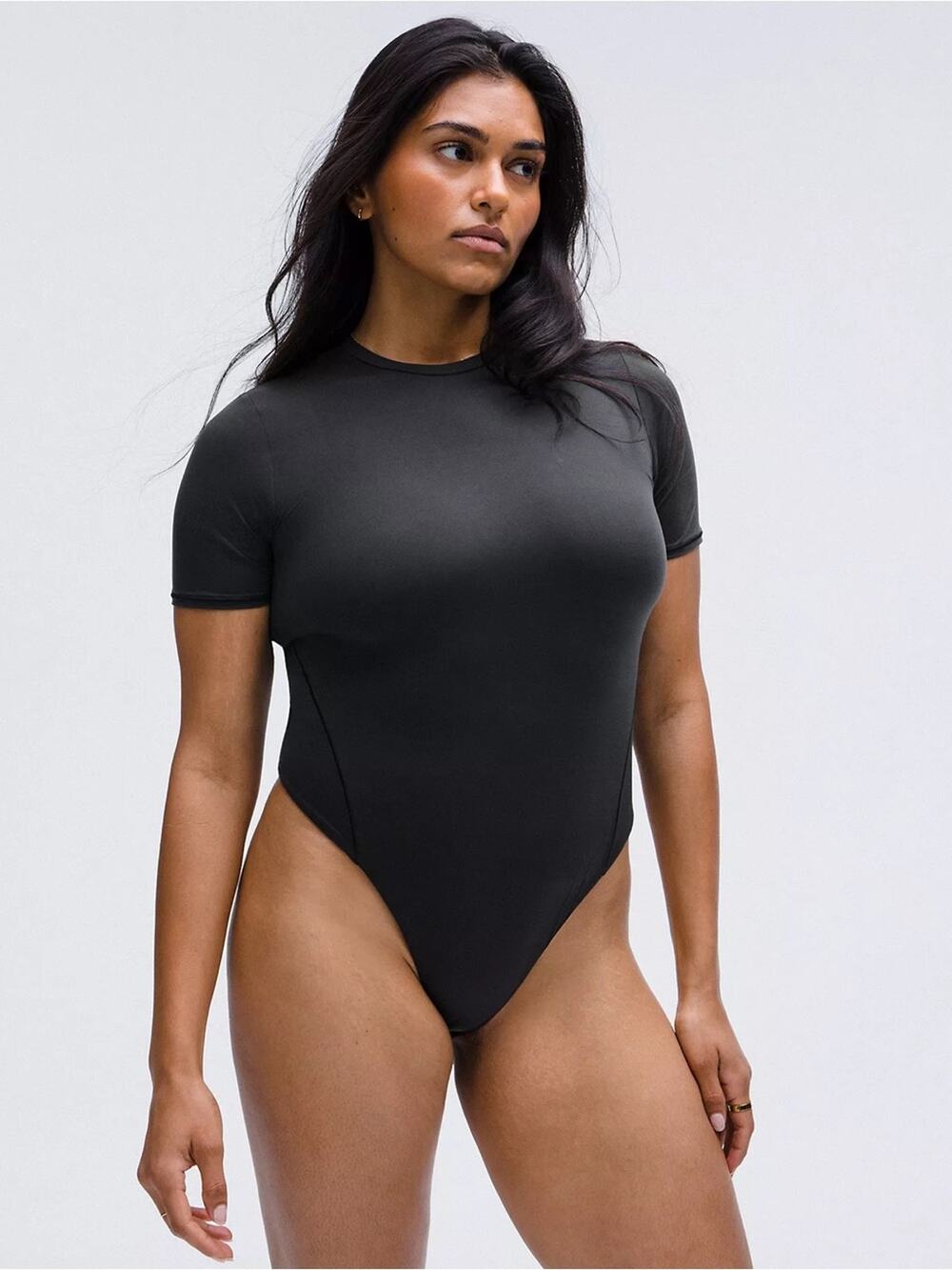 Lululemon Wundermost Ultra-Soft Nulu Short-Sleeve Crew Thong Bodysuit